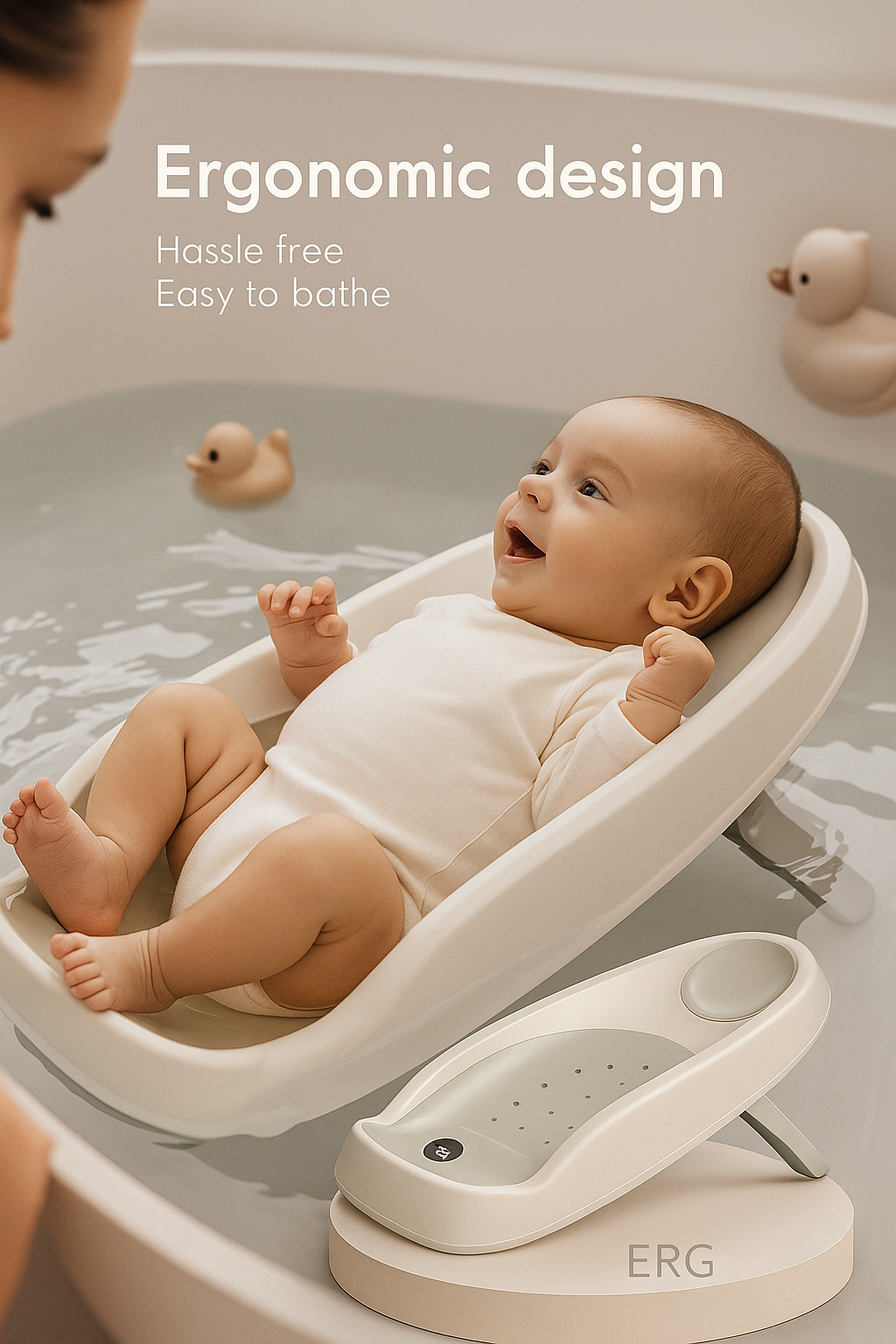 Baby Bath Support – Intelligent Comfort & Safety for Your New born