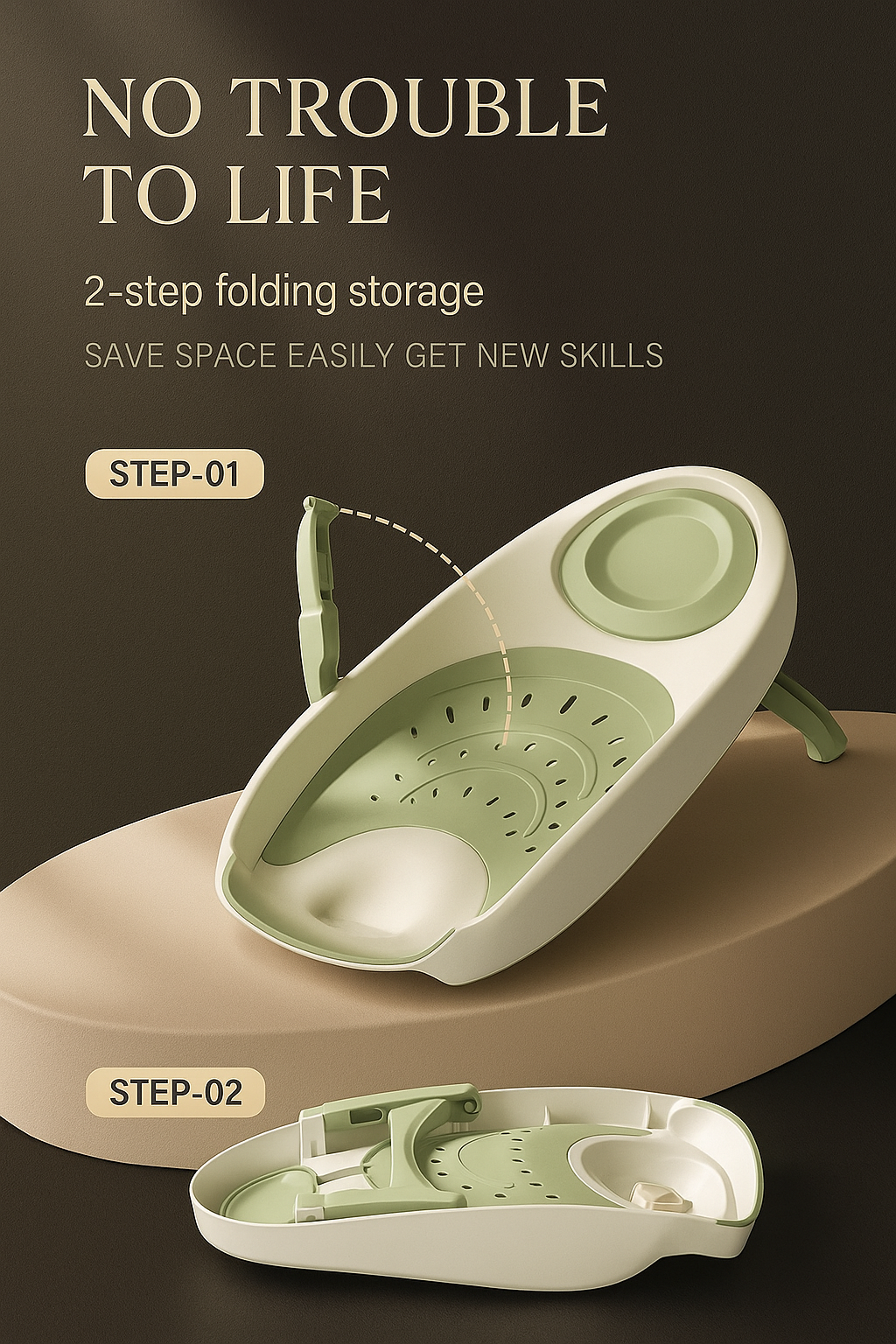 Baby Bath Support – Intelligent Comfort & Safety for Your New born