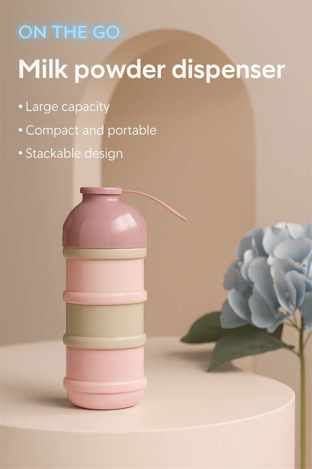 Four Layers Portable Stackable Milk Powder and Feeding Box Storage Container