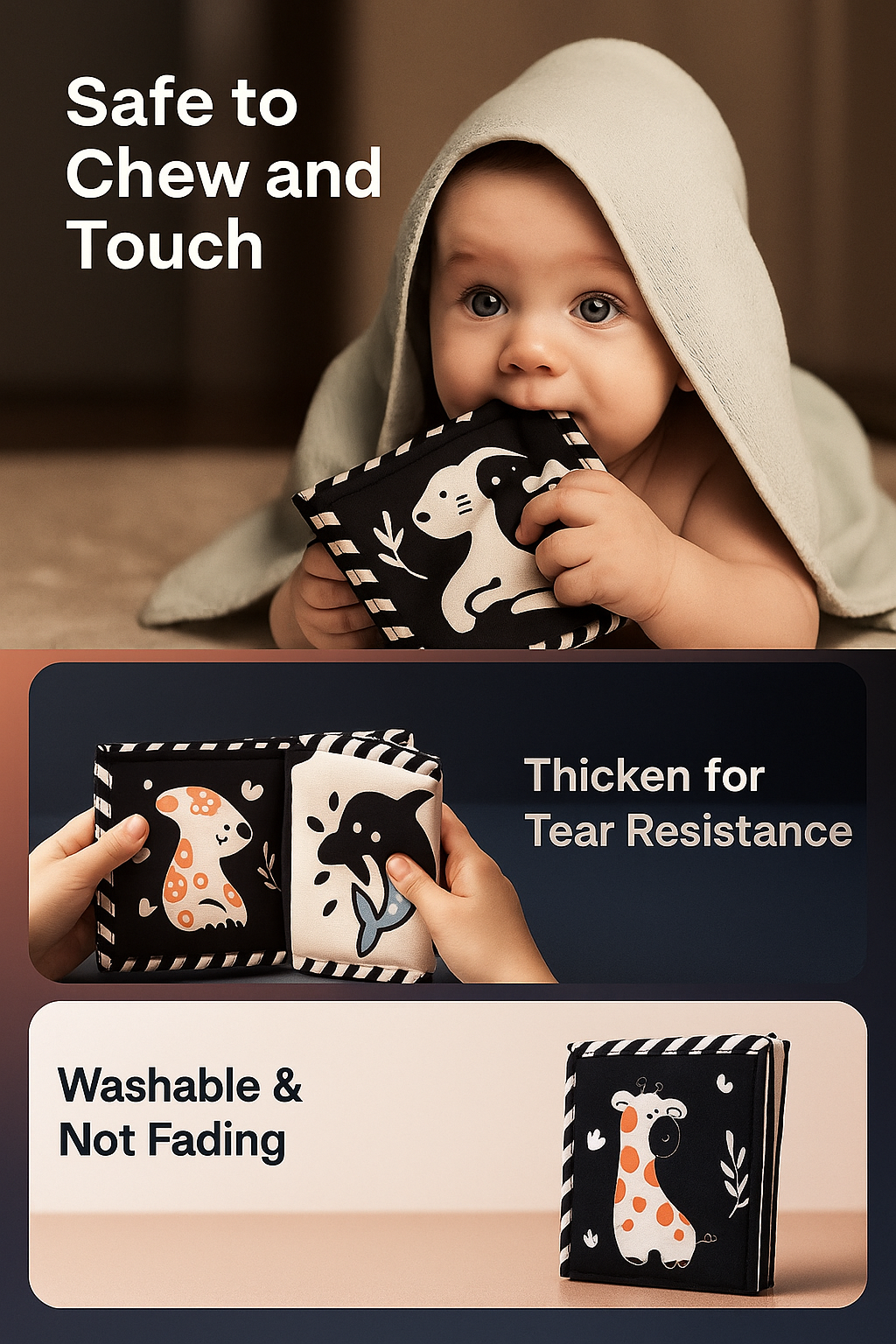 Cognition Baby Cloth Books – Soft Sensory Learning for Little Minds