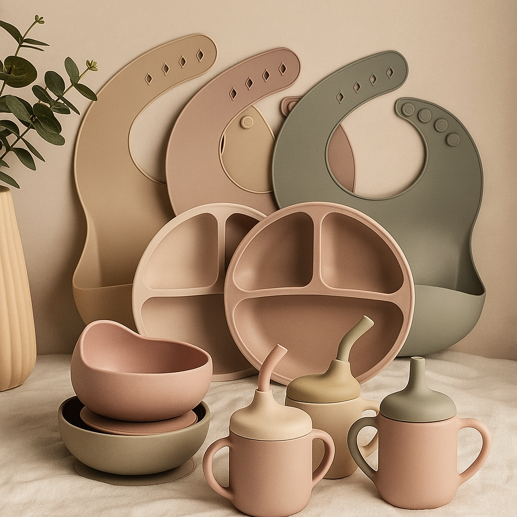 Silicone Baby Tableware Set – Mealtime Elegance for Little Gourmets