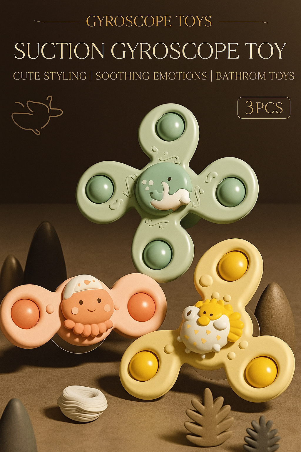 Baby Suction Cup Spinner Toys – Captivating Play Meets Timeless Design