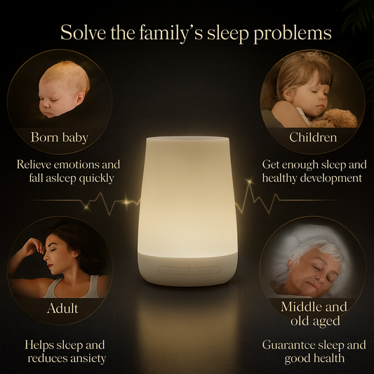 Smart White Noise Machine – Baby Sleep Sound Machine with 34 Soothing Sounds & Colorful Night Lights