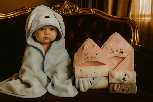 Luxury Comfort Hooded Baby Towel – Gentle Warmth, Wrapped in Elegance